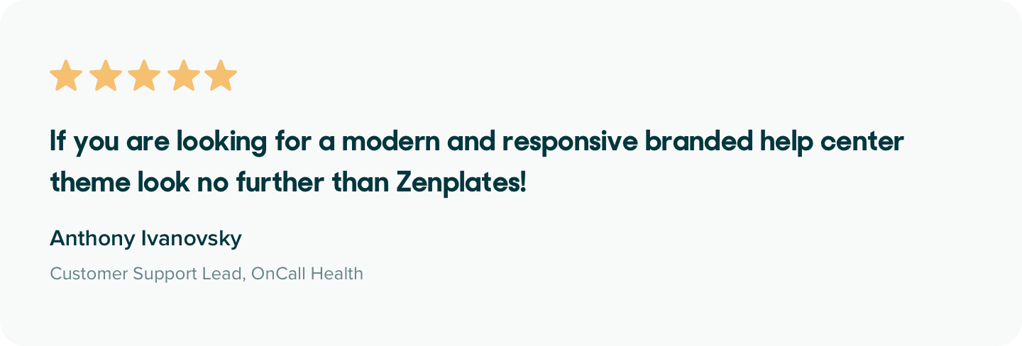 Modern and responsive help center themes for Zendesk Guide