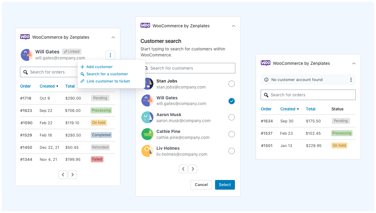 View customers and their orders in WooCommerce